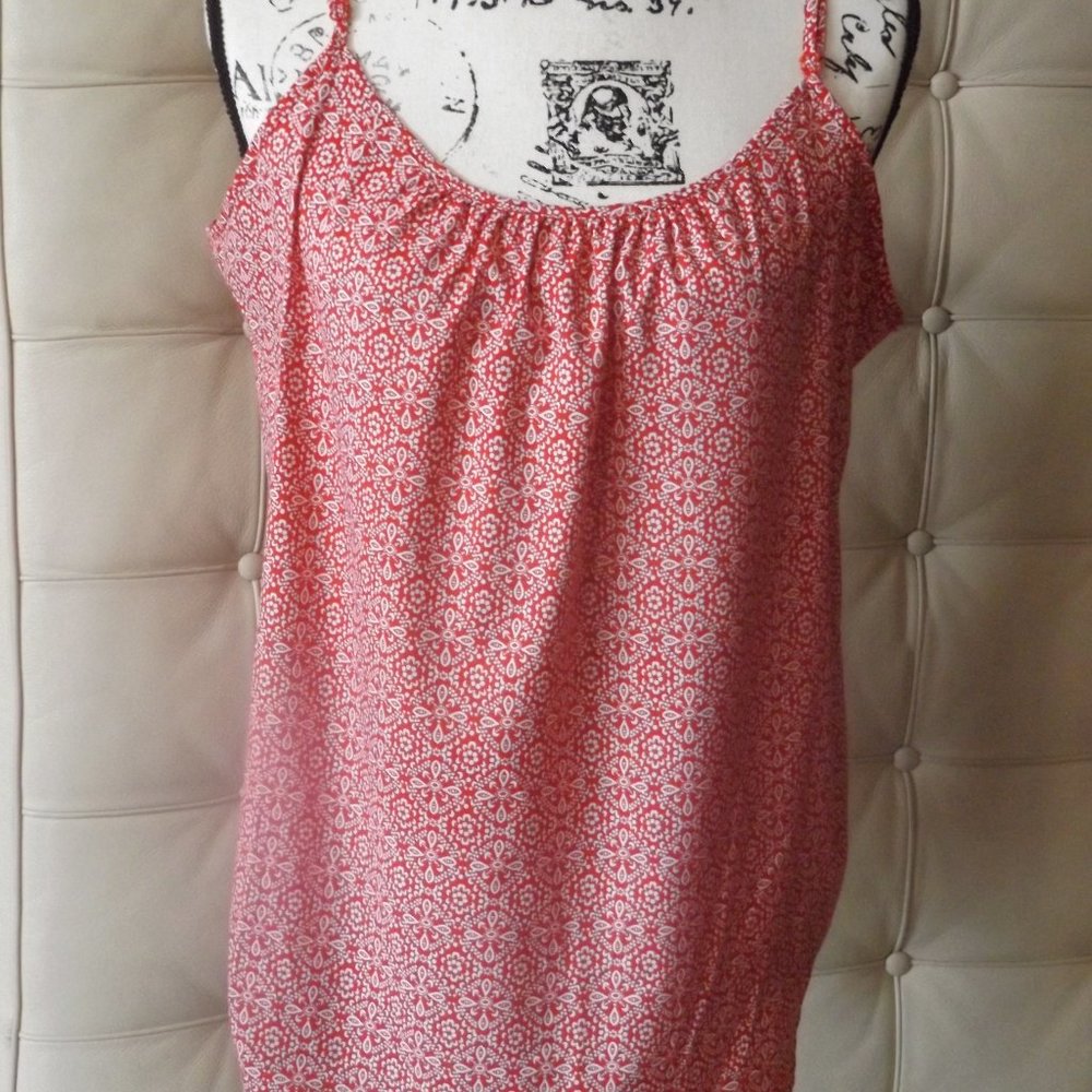 Fun Print Red & White Cami